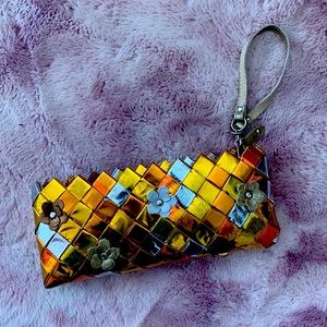 Nahui Ollin Letters Clutch